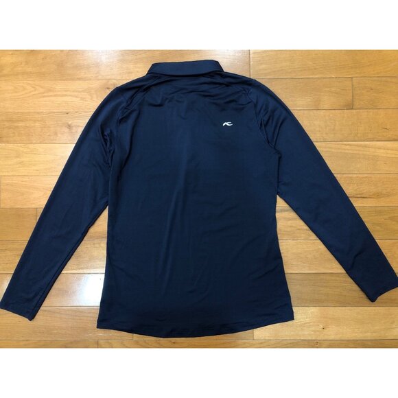 KJUS Scotscraig Long Sleeve Navy Polo Size L (40L) - Picture 6 of 10